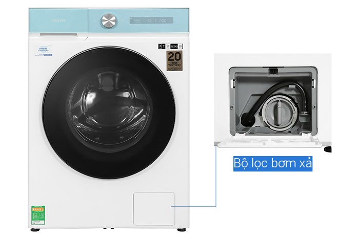 Máy Giặt Sấy Samsung Bespoke AI Inverter Giặt 14 Kg - Sấy 8 Kg WD14BB944DGMSV